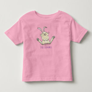 Camiseta Imagem de desenhos animados de coelho bonito