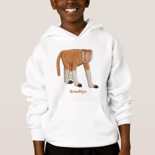 Camiseta Imagem de desenhos animados de macacos