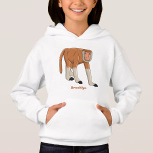 Camiseta Imagem de desenhos animados de macacos