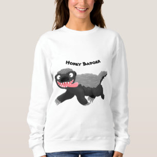 Camiseta Imagem de desenhos animados famintos e engraçados