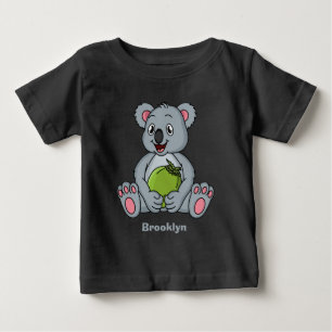 Camiseta Imagem de desenhos em coala e coco