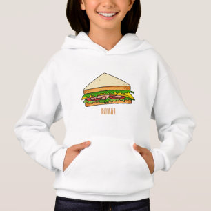 Camiseta Imagem de desenhos em Sandwich