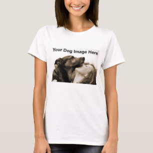 Camiseta Imagem de Fotografia Personalizada do Cão