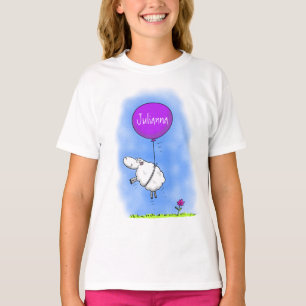 Camiseta Imagem de humor de desenho animado de balão de ov