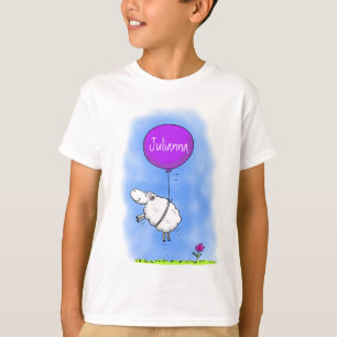Camiseta Imagem de humor de desenho animado de balão de ove