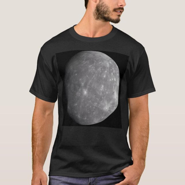Camiseta Imagem de Mercúrio Real - Artesanato de Espaço do  (Frente)