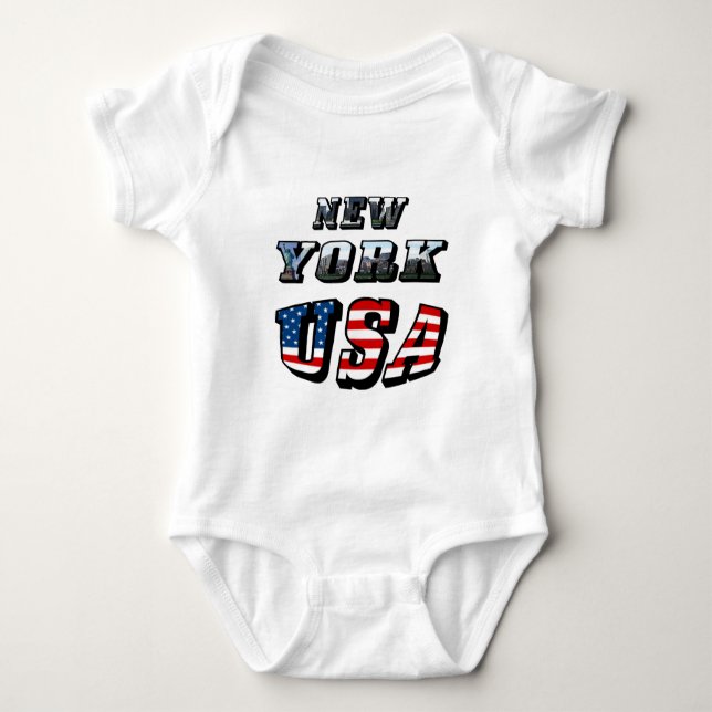Camiseta Imagem de Nova York e texto dos EUA (Frente)