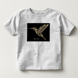 Camiseta Imagem de Pássaro Seu Texto Heather Grey Fine-Jers