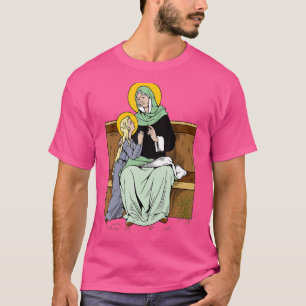 Camiseta Imagem de Santa Ana Padroeira das Crianças Mães Ga