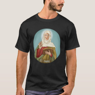 Camiseta Imagem de Santa Ana Padroeira das Crianças Mães Ga