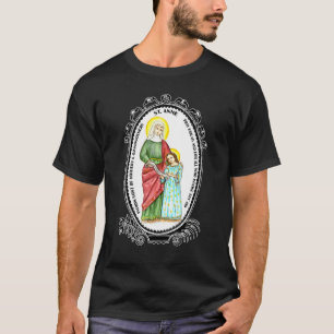 Camiseta Imagem de Santa Ana Padroeira das Crianças Mães Ga