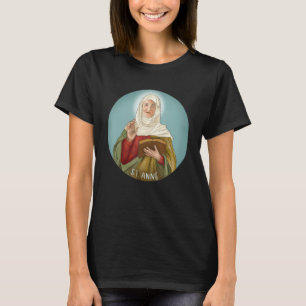 Camiseta Imagem de Santa Ana Padroeira das Crianças Mães Ga
