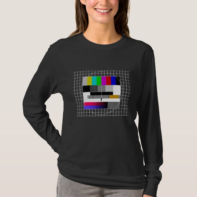 Camiseta Imagem de Teste Retroativo de 80s 90s 90s com Fich (Frente)