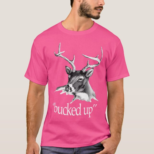 Camiseta Imagem de Veado Animado Caça (Frente)