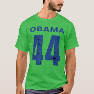 Camiseta Imagem desgastada de Obama 44