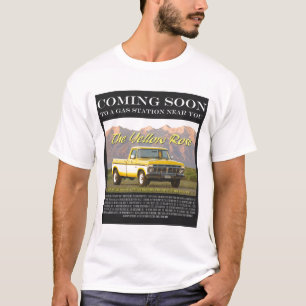 Camiseta Imagem do cartaz cinematográfico do rosa amarelo