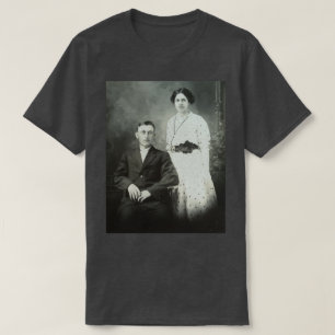 Camiseta Imagem do Casal de Foto B&W do Sr. & Sra. Hill RPP