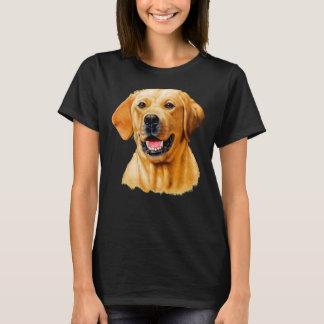 Camiseta Imagem do Cheio Labrador Amarelo