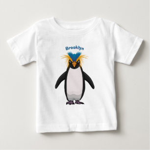 Camiseta Imagem do desenho animado de pinguim macarrão-bran