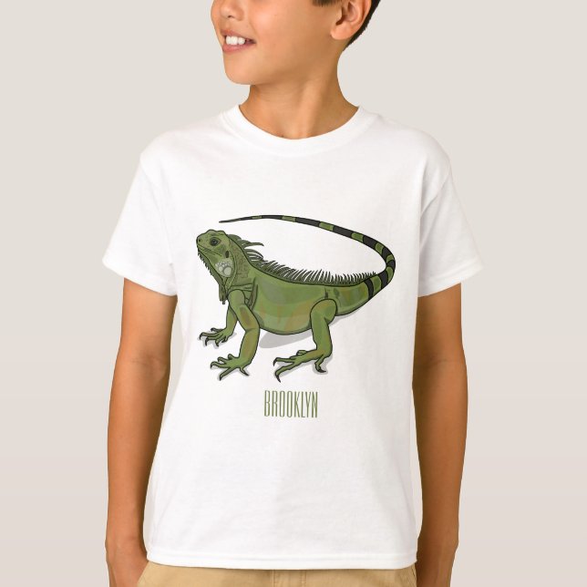 Camiseta Imagem do desenho de Iguana (Frente)