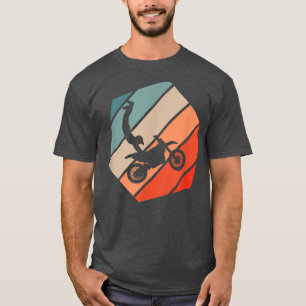 Camiseta Imagem do Estilo Retro de Captura de Banco Motocro