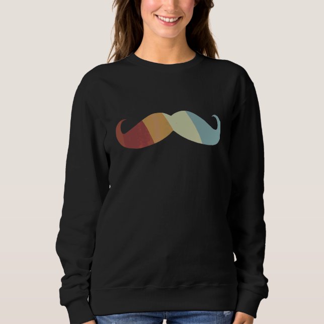 Camiseta Imagem do estilo retro do bigode (Frente)