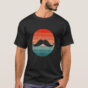 Camiseta Imagem do estilo retro do bigode