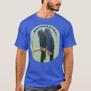 Camiseta Imagem do Gritar do Pássaro de Pássaro Azul Funny