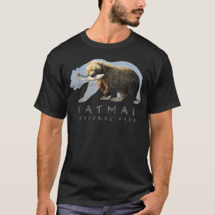 Camiseta Imagem do Lago do Urso do Alasca Parque Nacional K