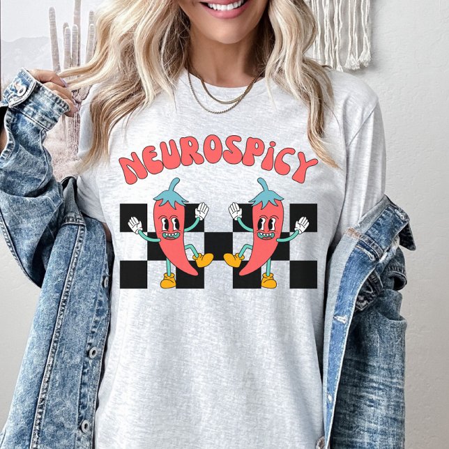 Camiseta Imagem do Neuro, Autismo, ADHD, Neurodiversidade R (Criador carregado)