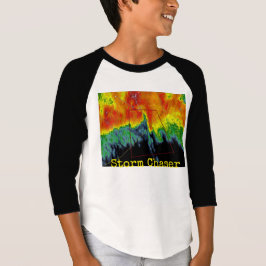 Camiseta Imagem do radar do caçador da tempestade
