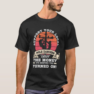 Camiseta Imagem do Trabalhador de Linha nas Costas