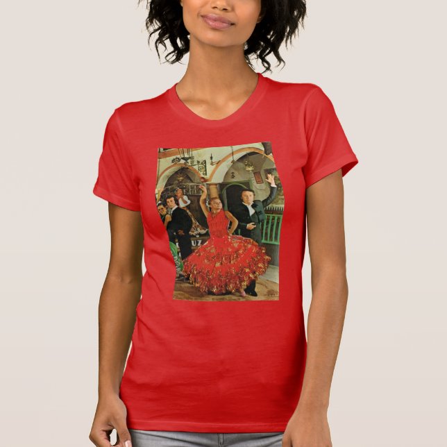 Camiseta Imagem do vintage, espanha, dançarinos do Flamenco (Frente)