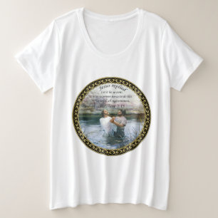 Camiseta Imagem dois do baptismo do Jesus Cristo
