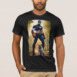 Camiseta Imagem dos Vingadores impressa T Shirt