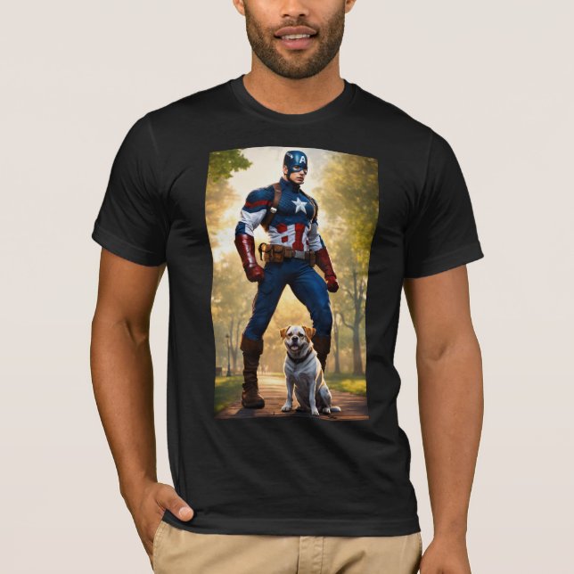Camiseta Imagem dos Vingadores impressa T Shirt (Frente)