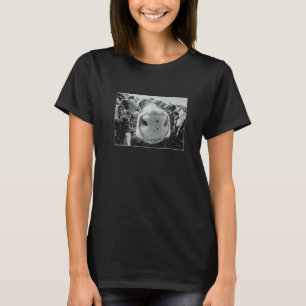Camiseta Imagem em preto e branco do rosto de vaca