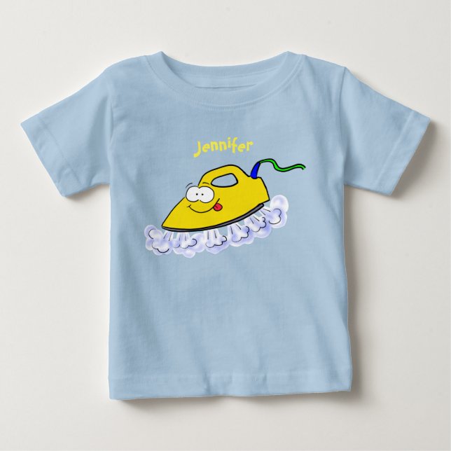 Camiseta Imagem engraçada da lavanderia de ferro (Frente)