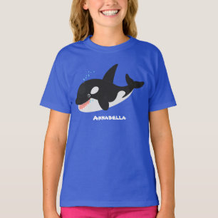 Camiseta Imagem engraçada de desenho animado de orca