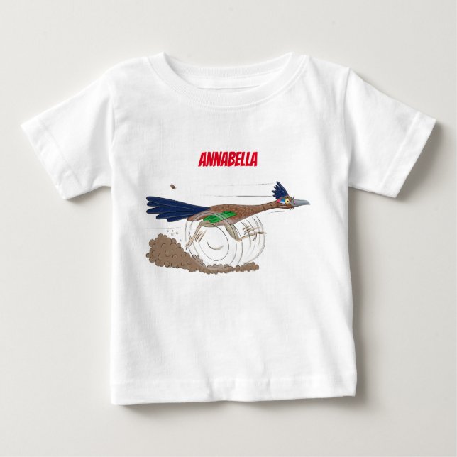 Camiseta Imagem engraçada de desenho animado de pássaros (Frente)
