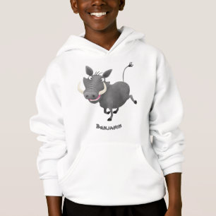 Camiseta Imagem engraçada de desenho animado de porco-branc
