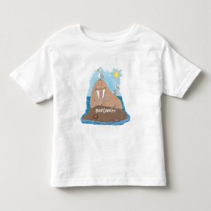 Camiseta Imagem engraçada de desenhos animados de Walrus