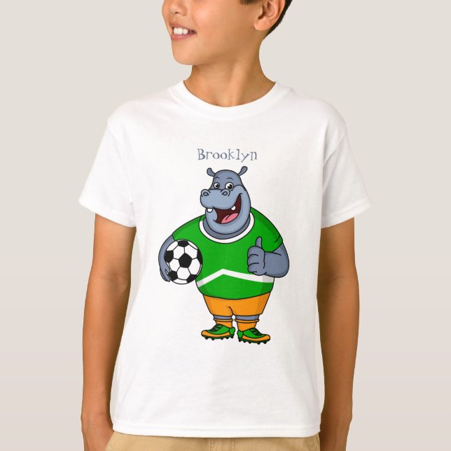 Camiseta Imagem engraçada do desenho animado do jogador de  (Frente)
