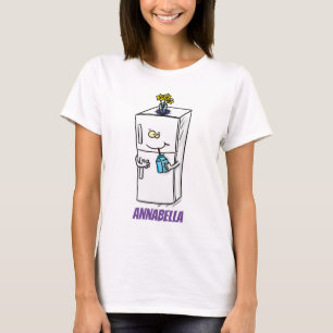 Camiseta Imagem engraçada do desenho do frigorífico
