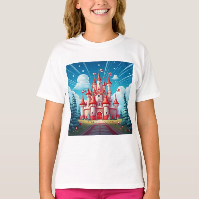 Camiseta Imagem Fantasia de um Castelo de Cana-de-Açúcar (Frente)