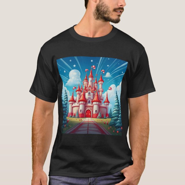Camiseta Imagem Fantasia de um Castelo de Cana-de-Açúcar (Frente)