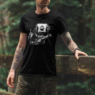 Camiseta Imagem gráfica de câmara de grande formato Vintage