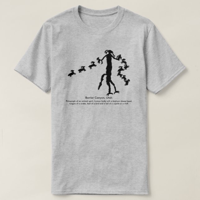 Camiseta Imagem gráfica do espírito de animais (Frente do Design)