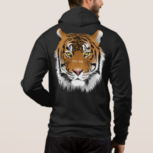 Camiseta Imagem gráfica legal e personalizada de preto tigr