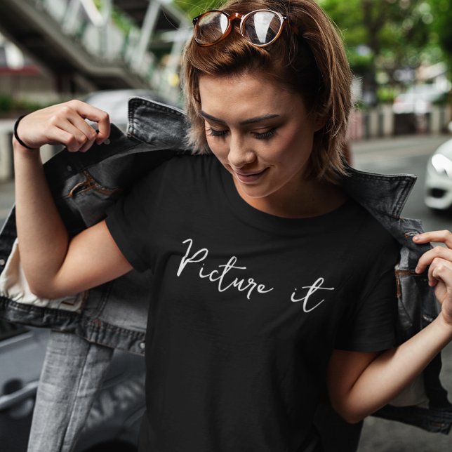 Camiseta Imagem Moderna Motivacional Escrita à Mão (Criador carregado)